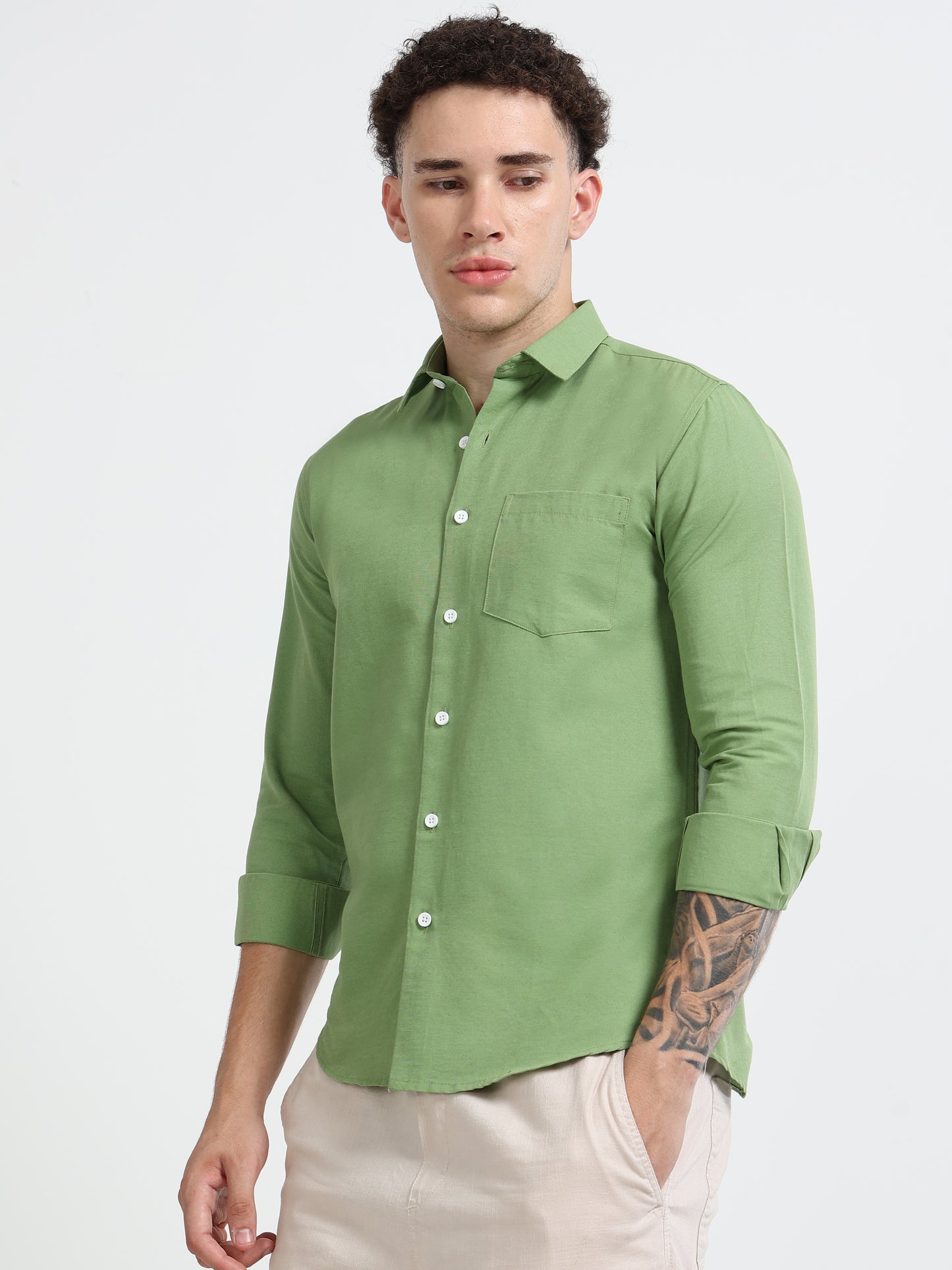 Shirt for men Premium Cotton Slab Casual Shirt - Full Sleeve USD-407/10