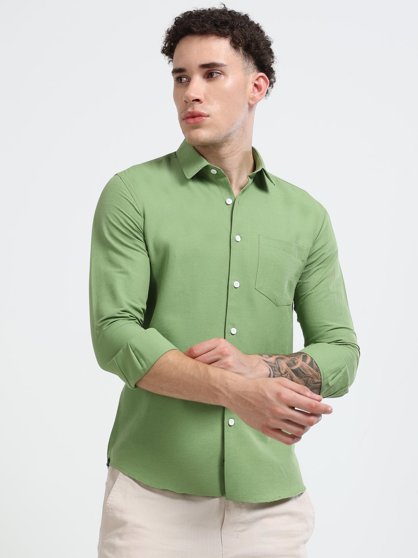 Shirt for men Premium Cotton Slab Casual Shirt - Full Sleeve USD-407/10