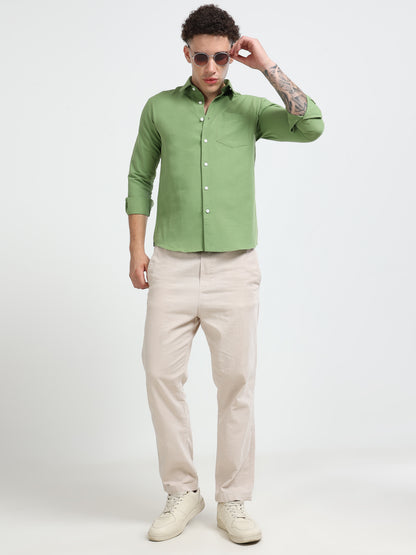 Shirt for men Premium Cotton Slab Casual Shirt - Full Sleeve USD-407/10