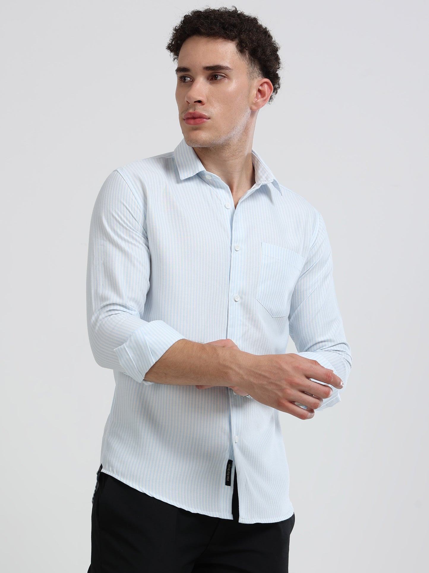 Mens Premium Striped Cotton Shirt - Regular Fit USD 408/4