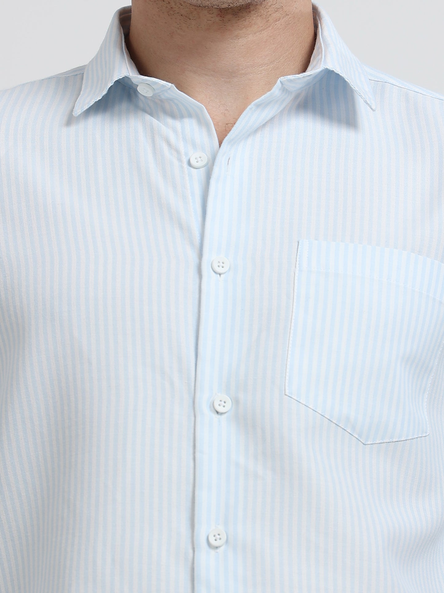 Mens Premium Striped Cotton Shirt - Regular Fit USD 408/4