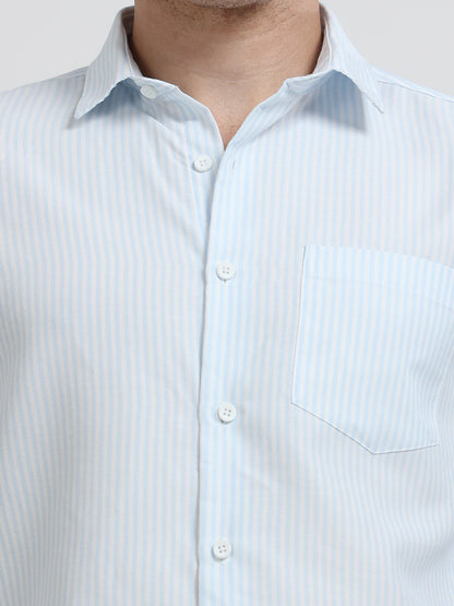Mens Premium Striped Cotton Shirt - Regular Fit USD 408/4