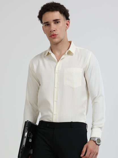 Mens Premium Striped Cotton Shirt - Regular Fit USD 408/1