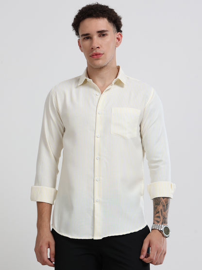 Mens Premium Striped Cotton Shirt - Regular Fit USD 408/1