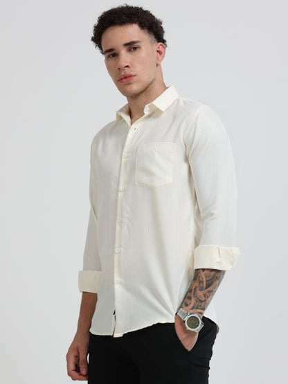 Mens Premium Striped Cotton Shirt - Regular Fit USD 408/1