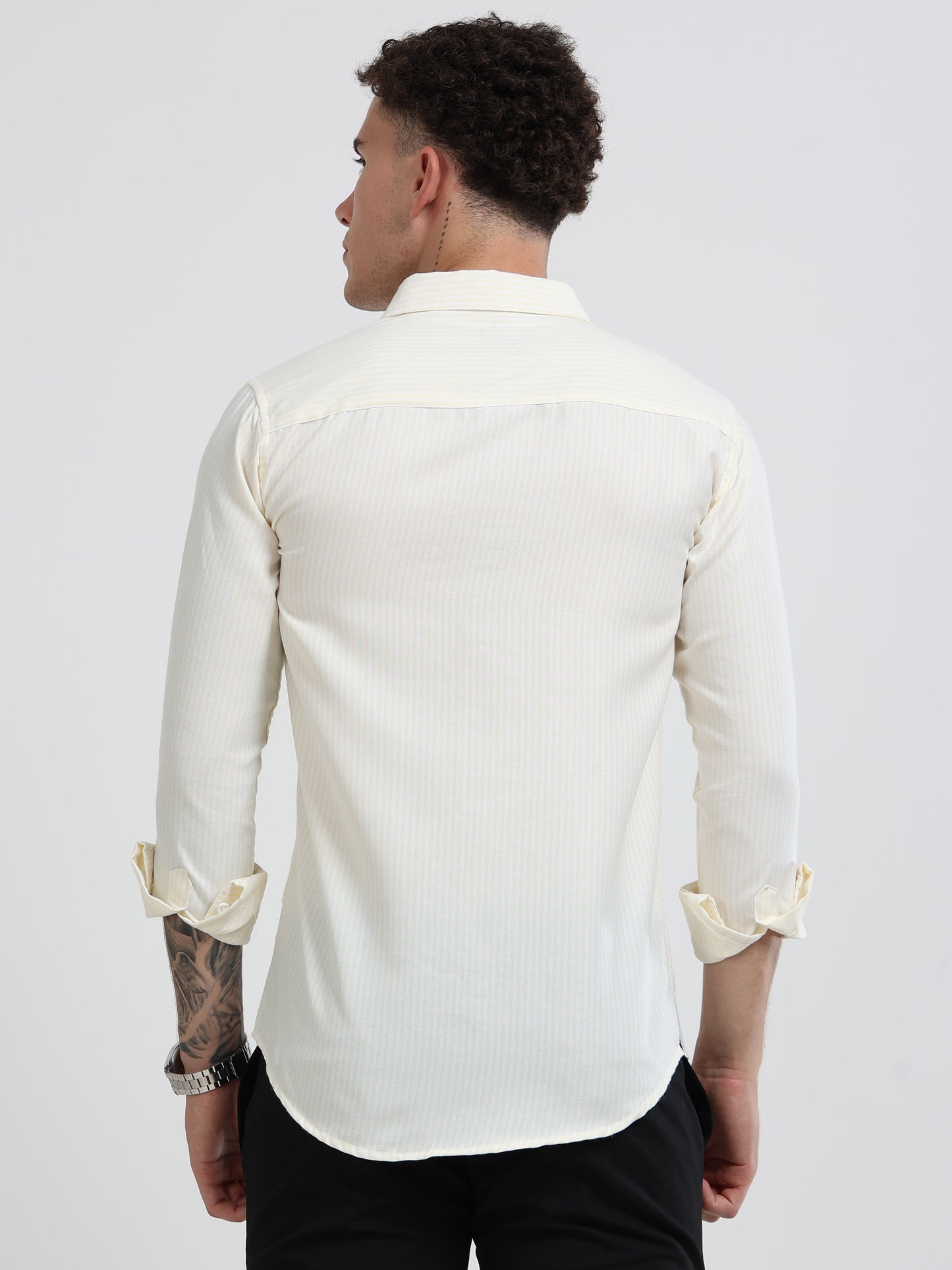 Mens Premium Striped Cotton Shirt - Regular Fit USD 408/1