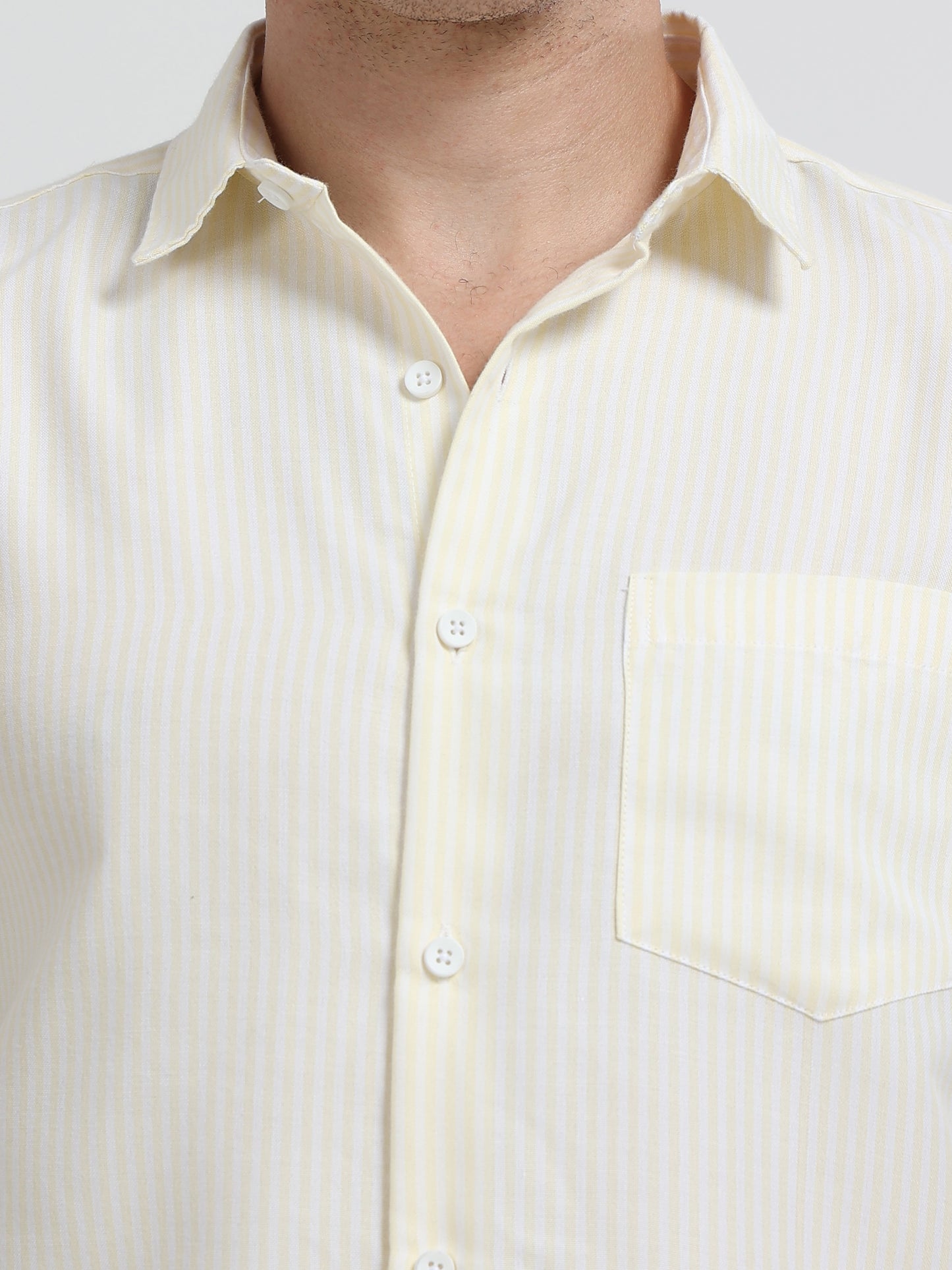 Mens Premium Striped Cotton Shirt - Regular Fit USD 408/1