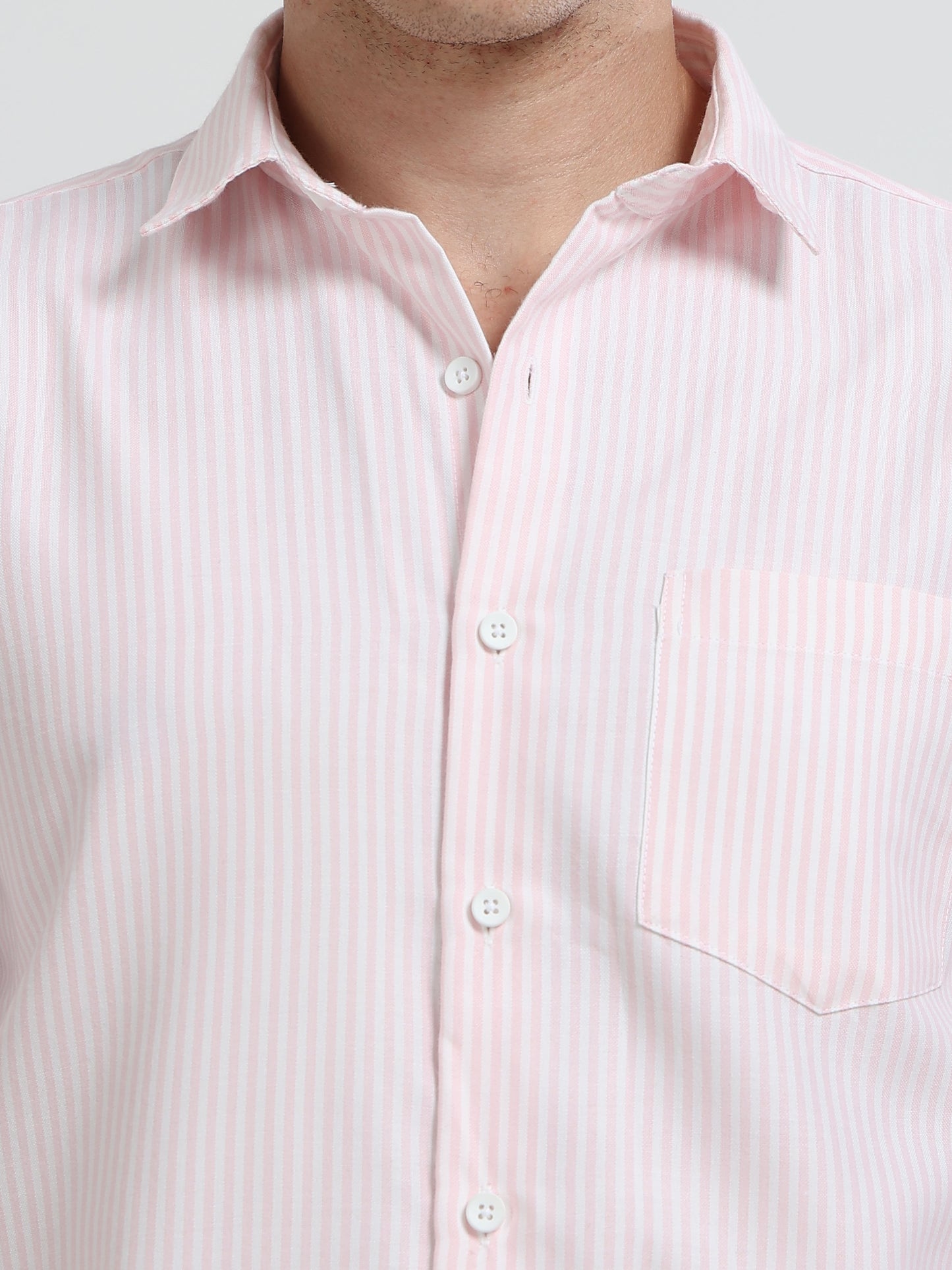 Mens Premium Striped Cotton Shirt - Regular Fit USD 408/3