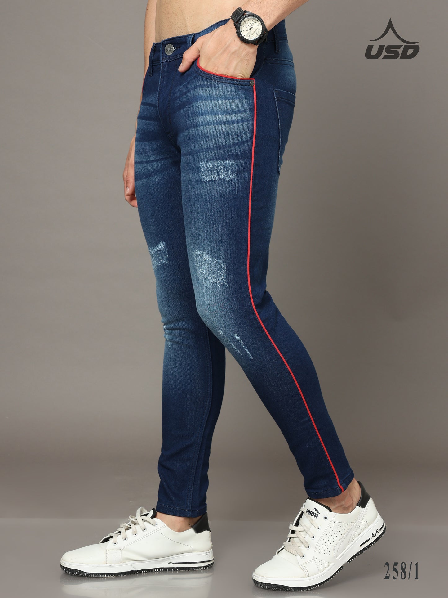 258/1-Designer Ankle Fit Jeans