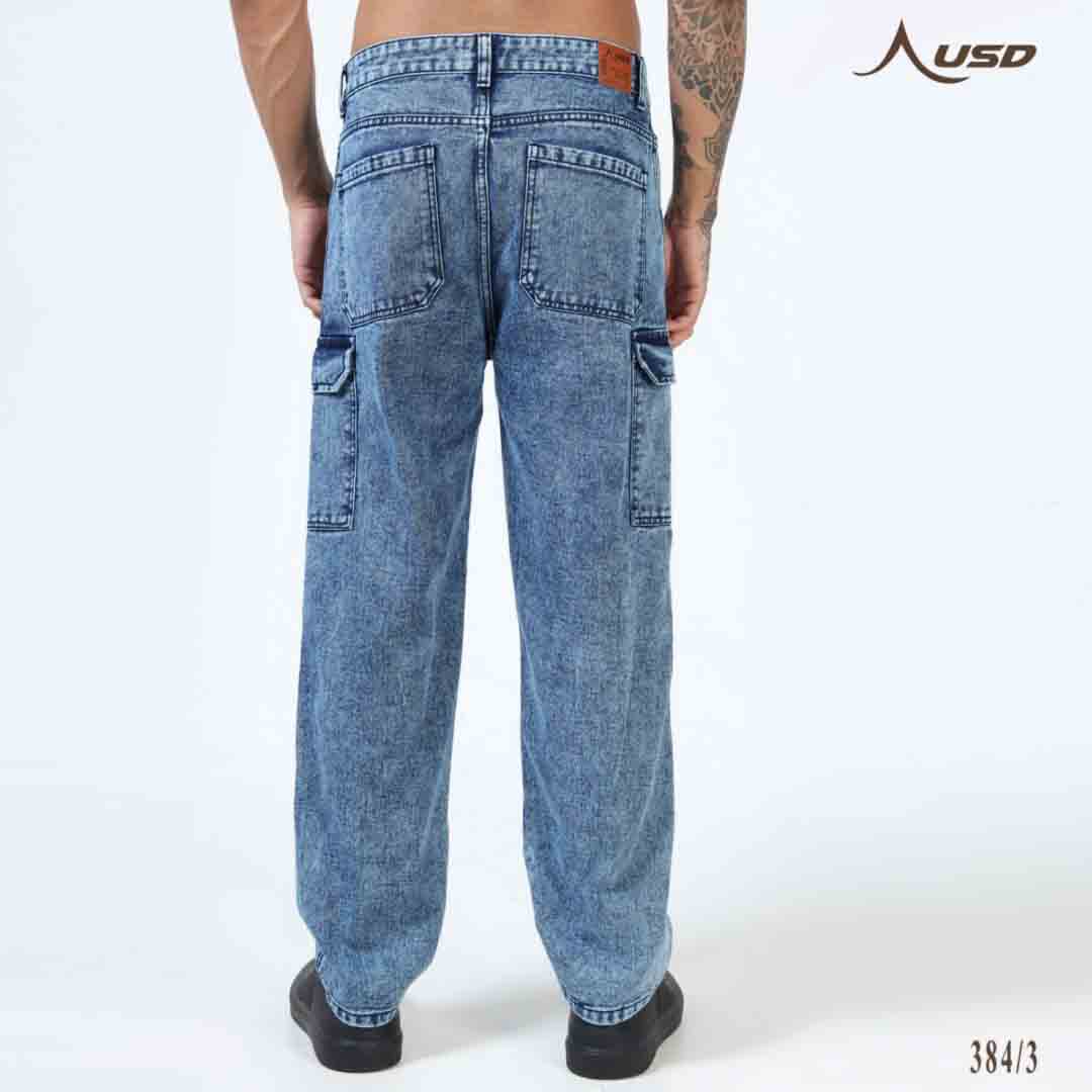 Super Stylish Baggy Cargo Jeans-JC-384-3