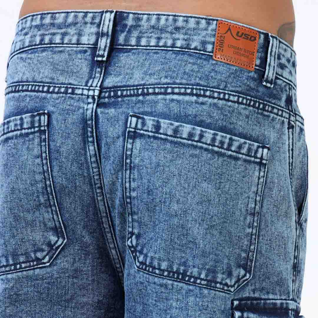 Super Stylish Baggy Cargo Jeans-JC-384-3