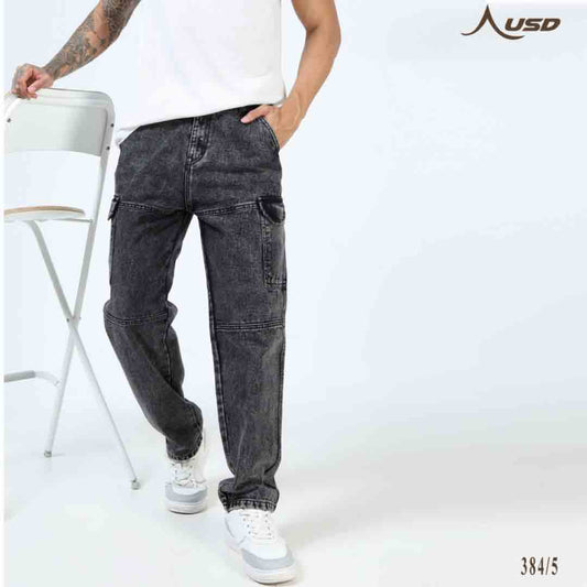 Super Stylish Baggy Cargo Jeans-JC-384-5