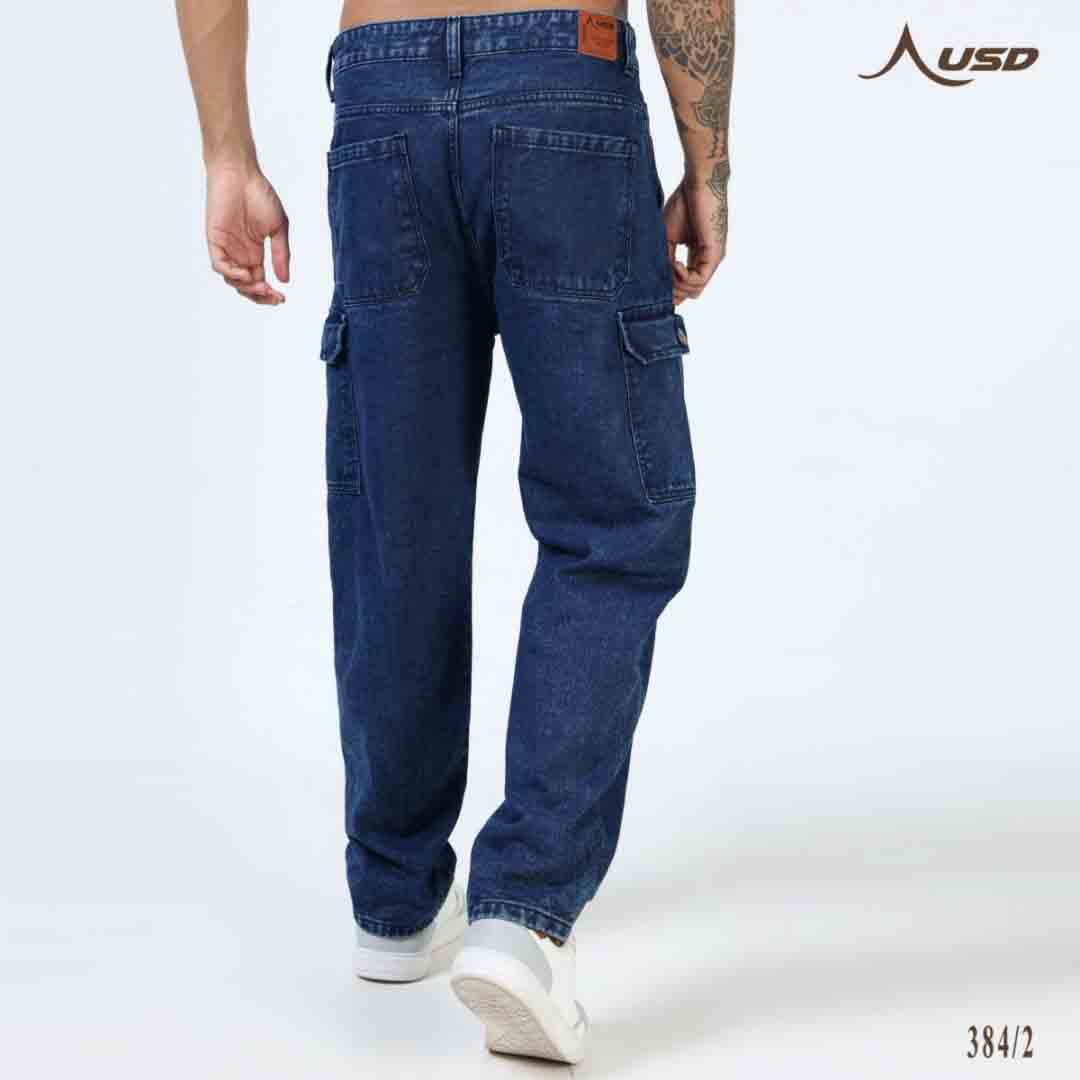 Super Stylish Baggy Cargo Jeans-JC-384-2