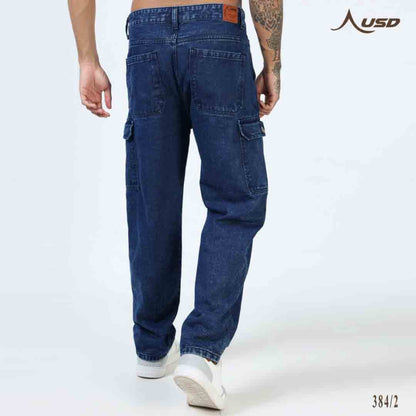 Super Stylish Baggy Cargo Jeans-JC-384-2