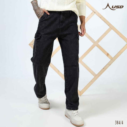 Super Stylish Baggy Cargo Jeans-JC-384-4