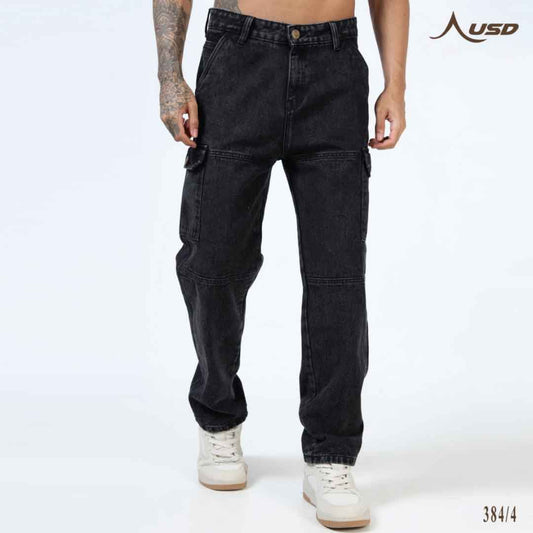 Super Stylish Baggy Cargo Jeans-JC-384-4