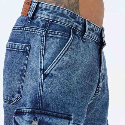 Super Stylish Baggy Cargo Jeans-JC-384-1