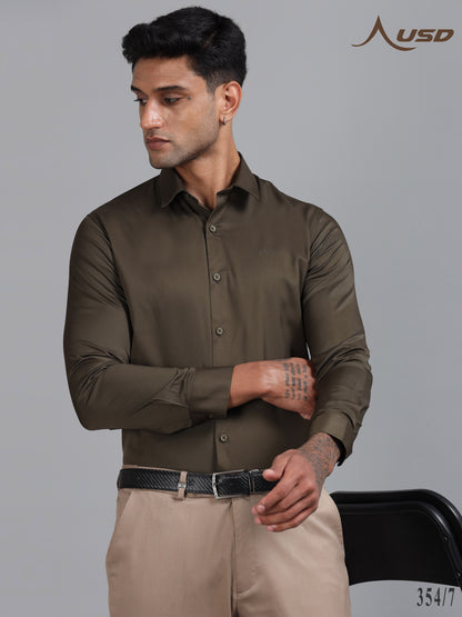 354/7-Luxurious Satin Lycra Shirts