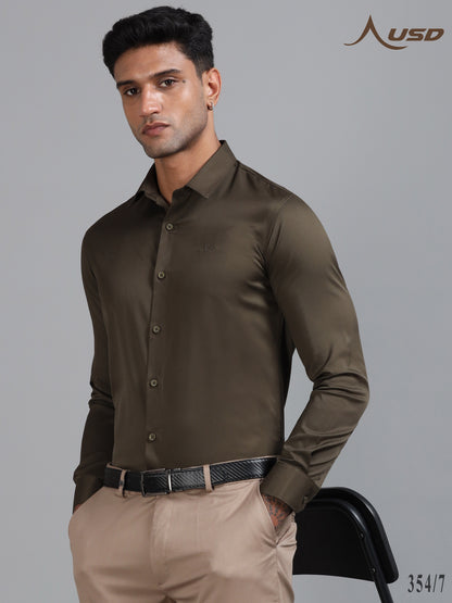 354/7-Luxurious Satin Lycra Shirts