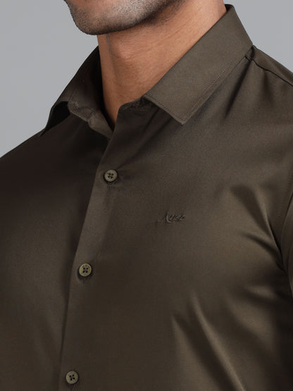 354/7-Luxurious Satin Lycra Shirts