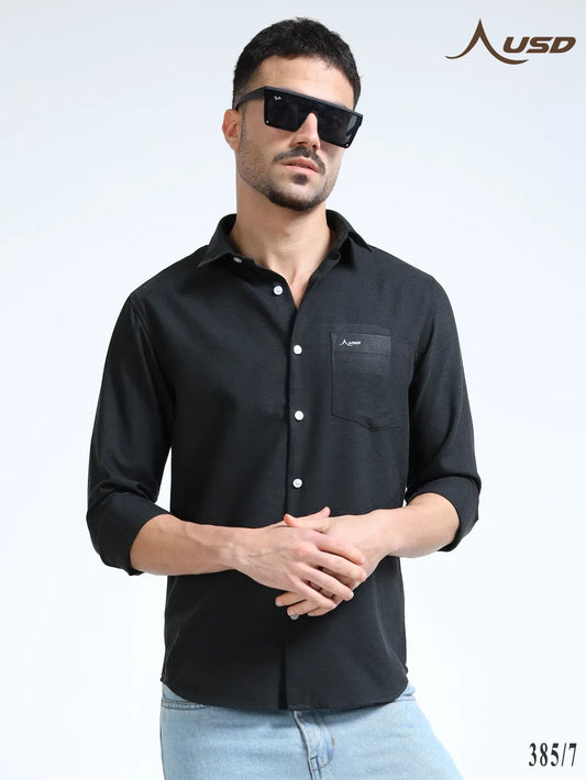385/7-Premium Oxford Yarn Dyed Cotton Shirt for Men