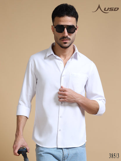 385/3-Premium Oxford Yarn Dyed Cotton Shirt for Men