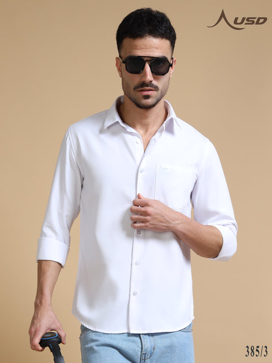 385/3-Premium Oxford Yarn Dyed Cotton Shirt for Men