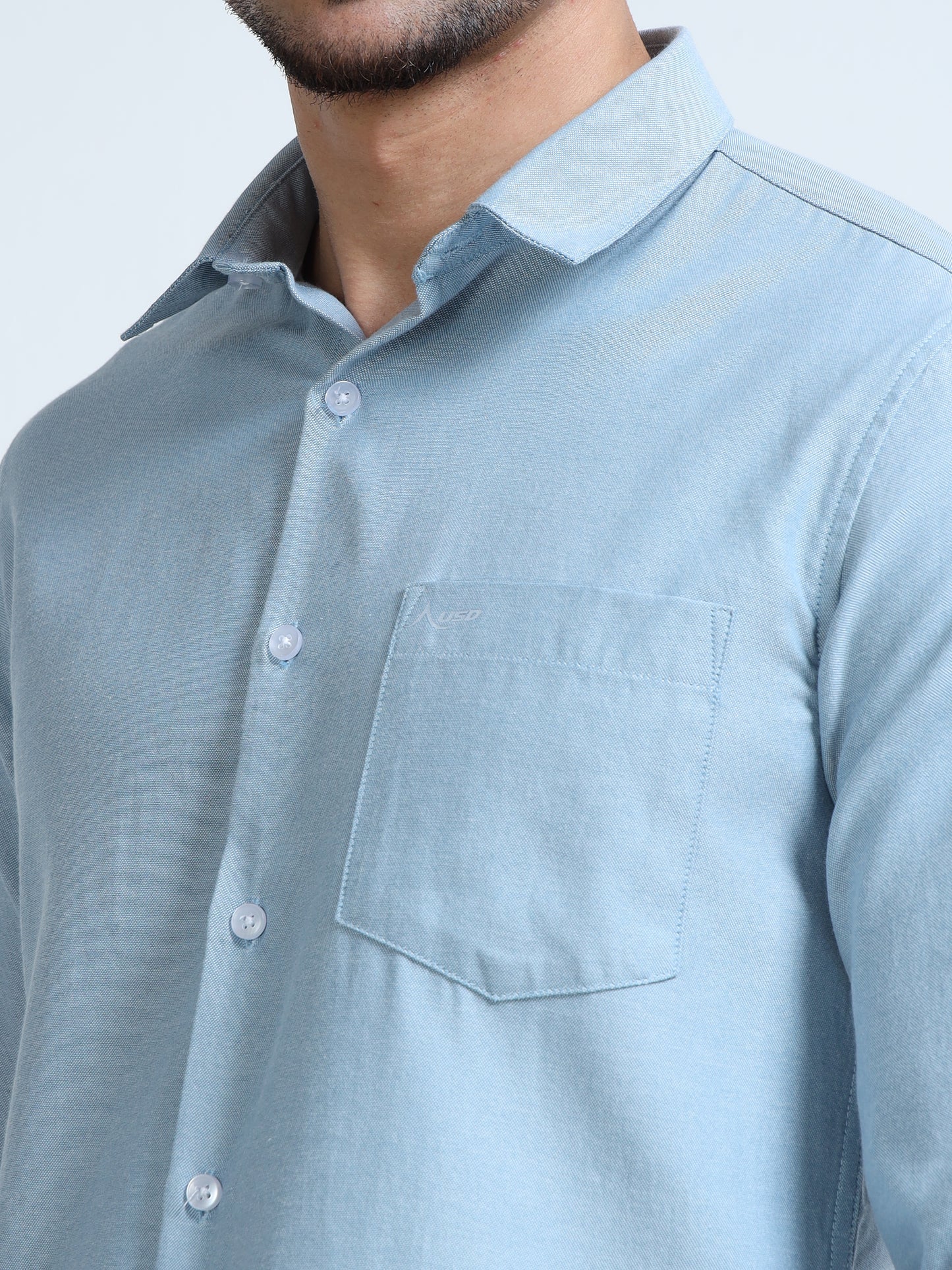 385/4-Premium Oxford Yarn Dyed Cotton Shirt for Men