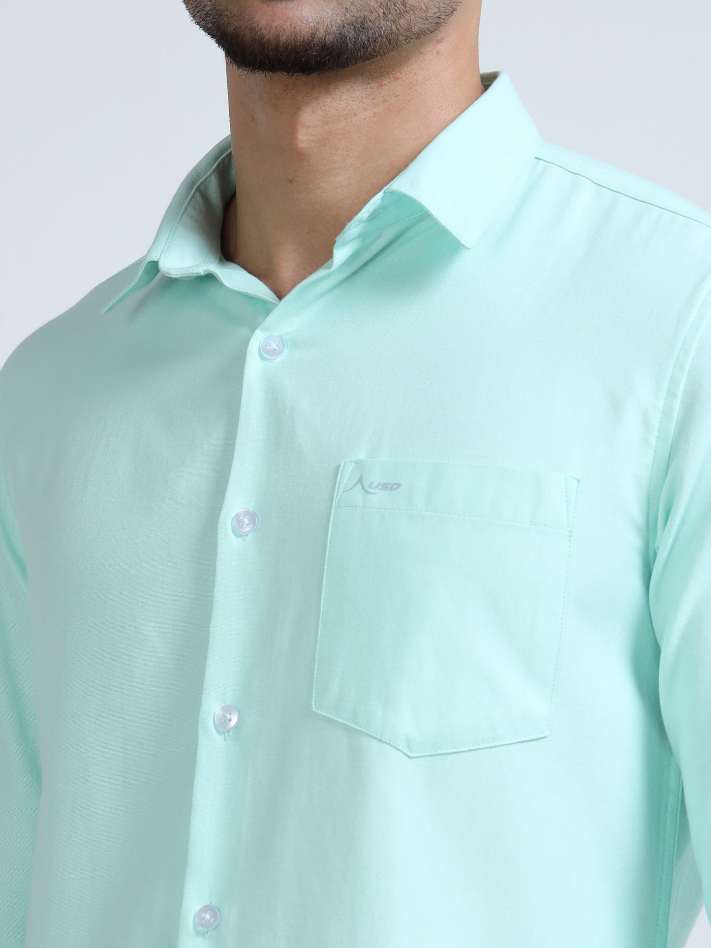 385/2-Premium Oxford Yarn Dyed Cotton Shirt for Men