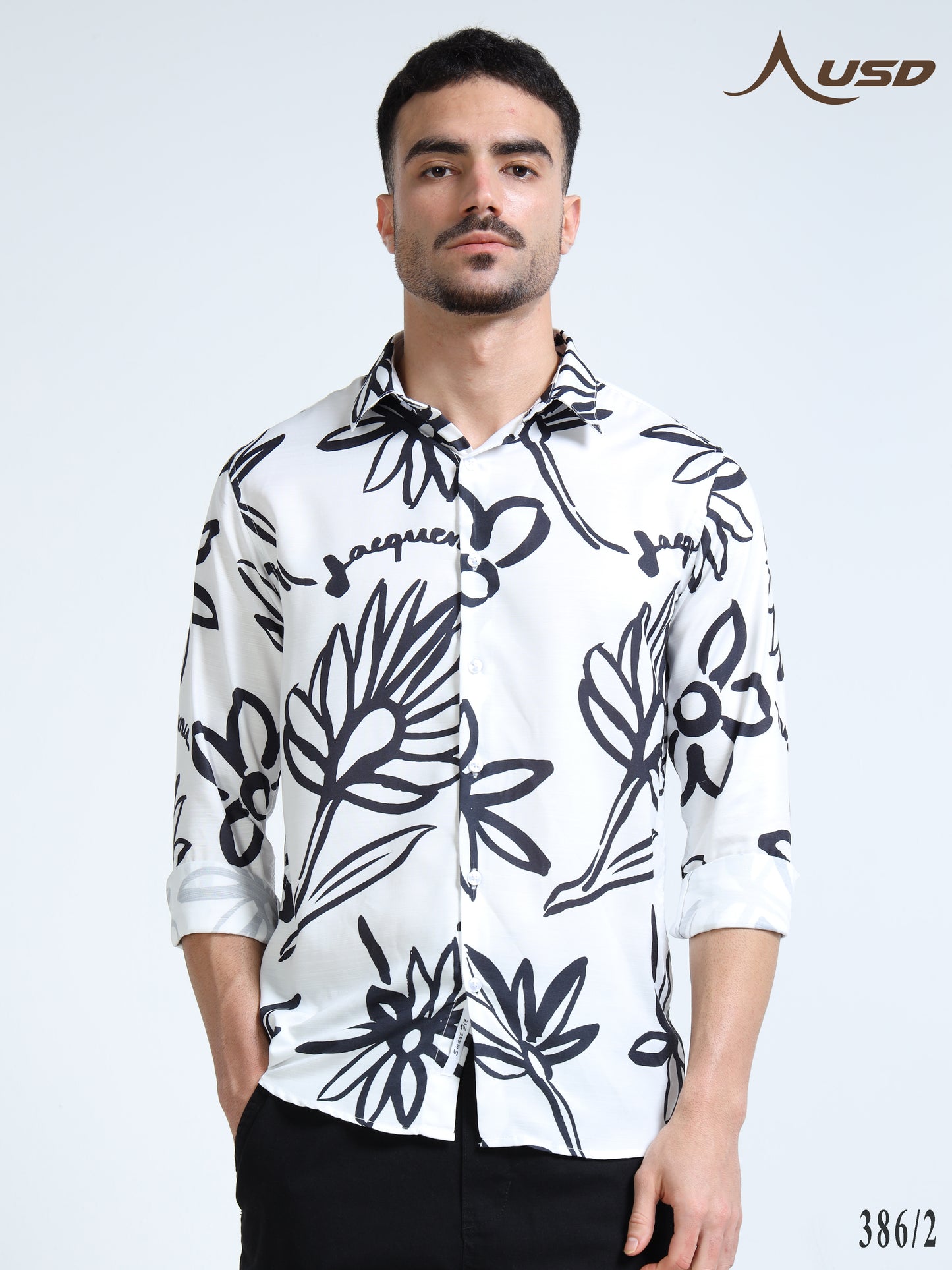 386/2-Premium Rayon Digital Print Shirt