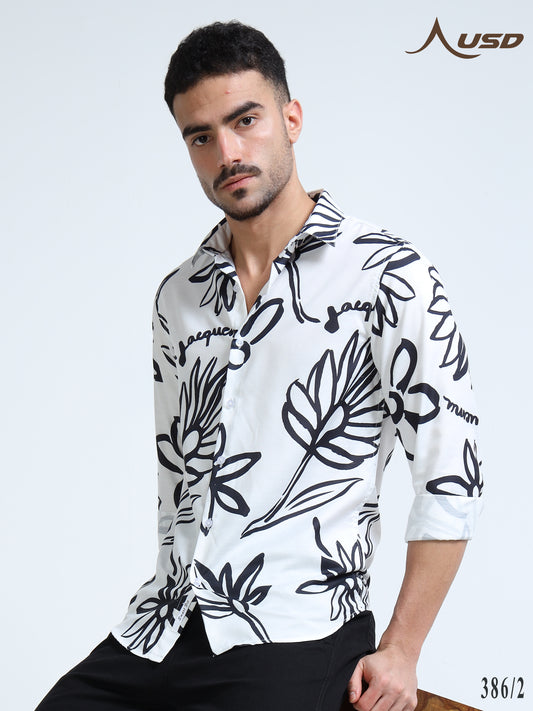 386/2-Premium Rayon Digital Print Shirt