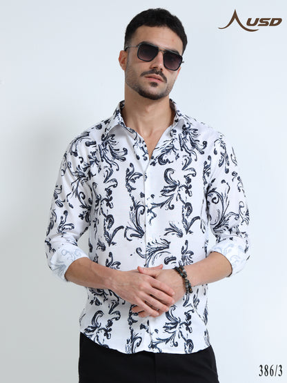 386/3-Premium Rayon Digital Print Shirt