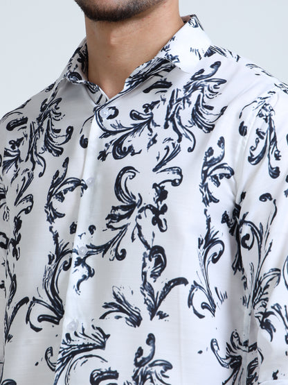 386/3-Premium Rayon Digital Print Shirt