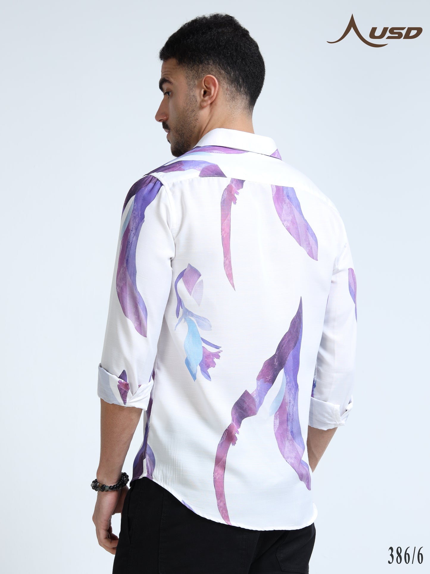 386/6-Premium Rayon Digital Print Shirt