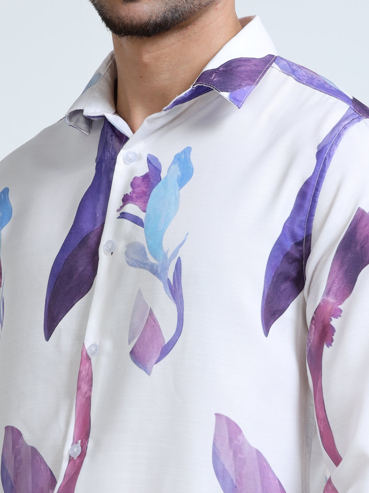 386/6-Premium Rayon Digital Print Shirt