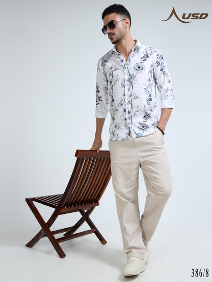 386/8-Premium Rayon Digital Print Shirt