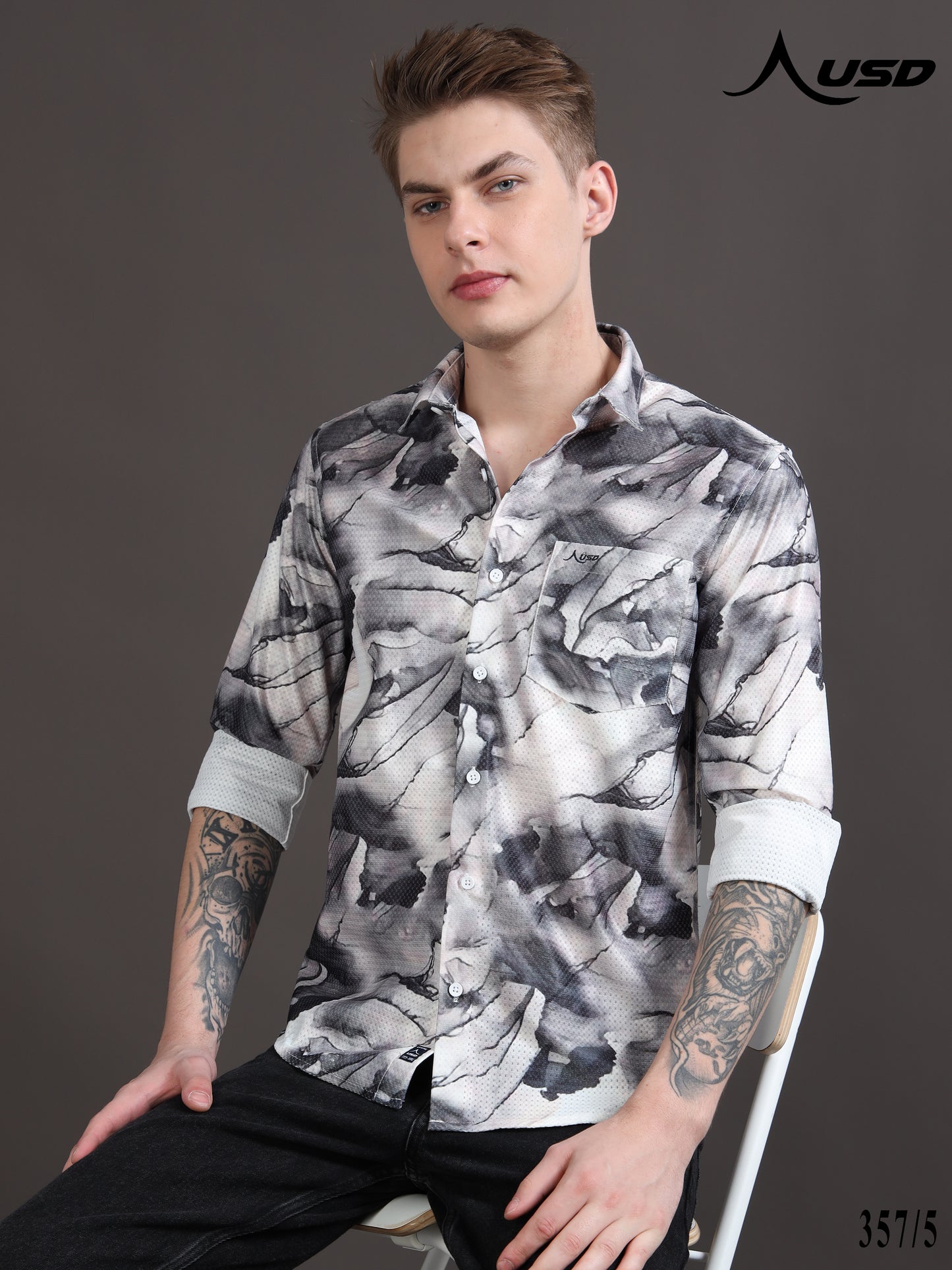 Crochet Digital Printed Shirts - 357/5
