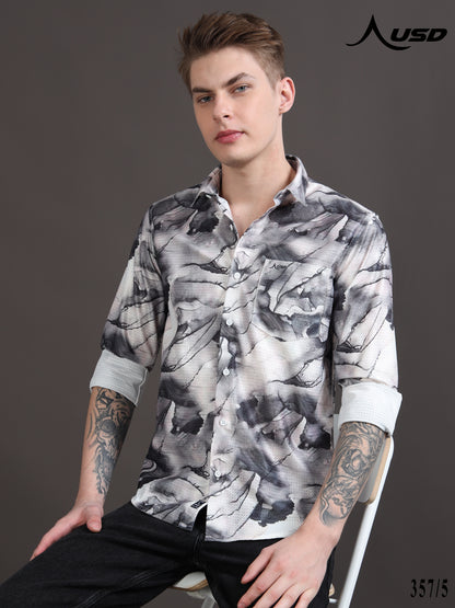 Crochet Digital Printed Shirts - 357/5