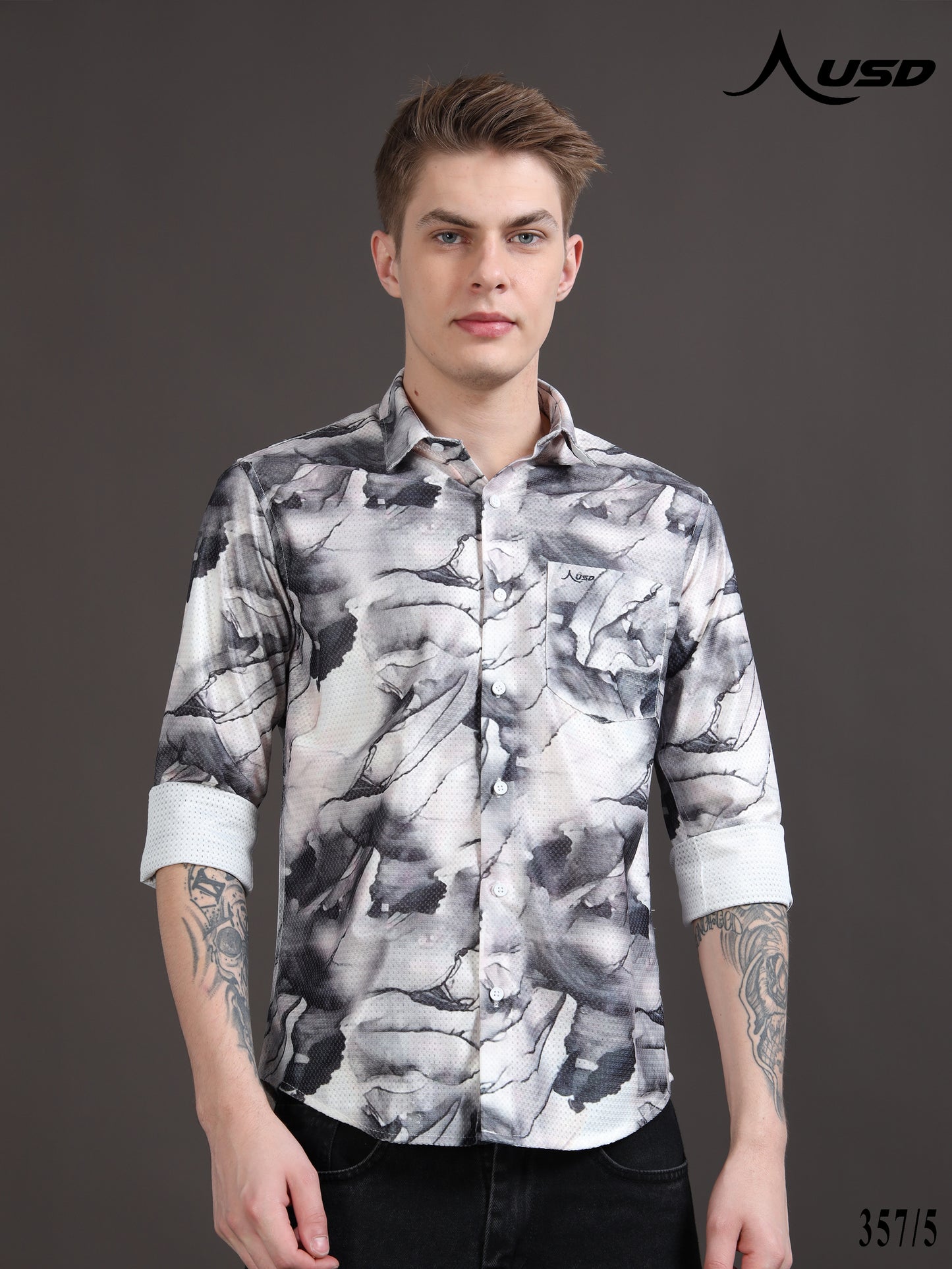 Crochet Digital Printed Shirts - 357/5
