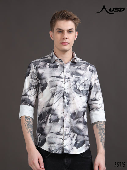 Crochet Digital Printed Shirts - 357/5