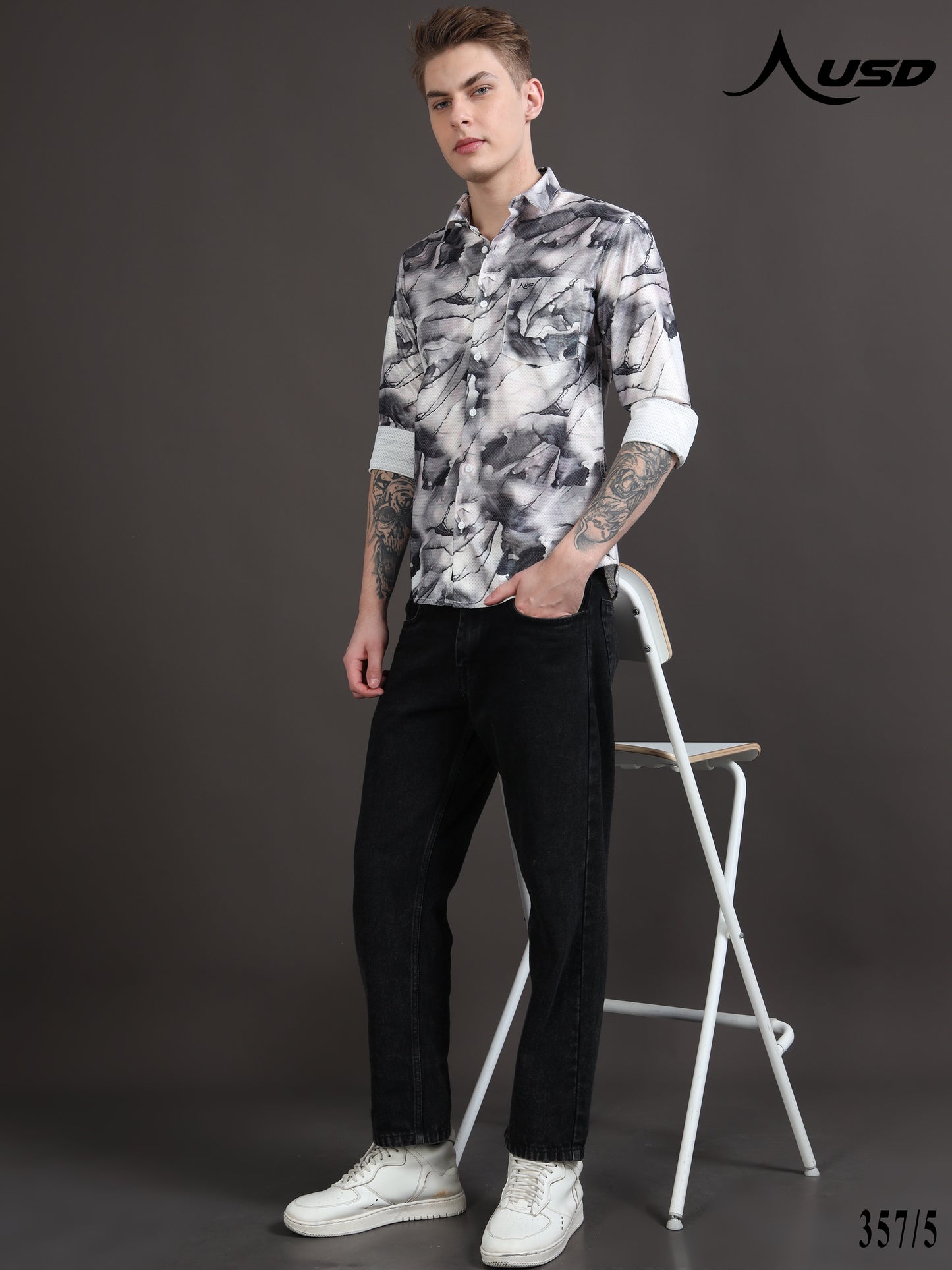 Crochet Digital Printed Shirts - 357/5