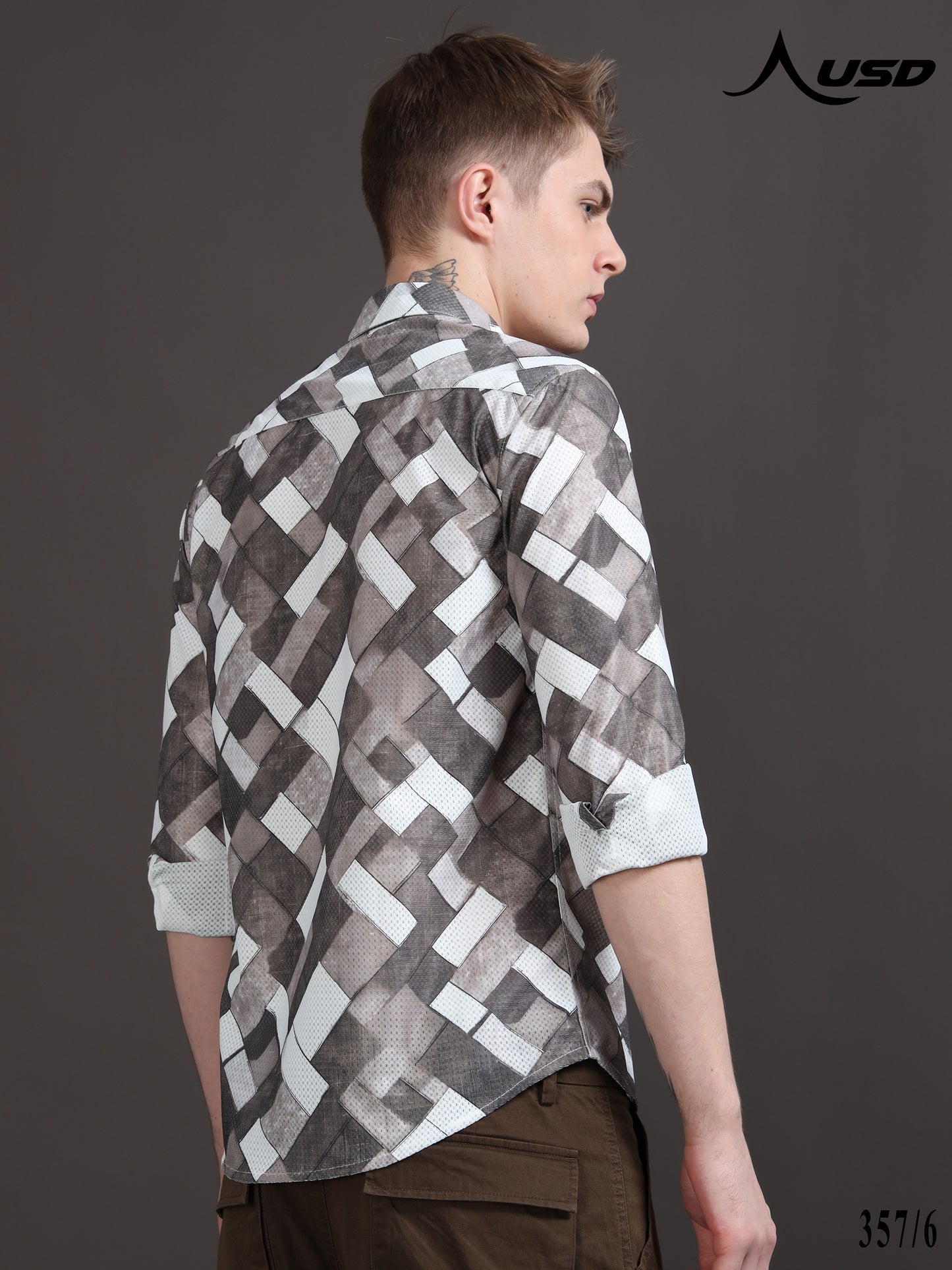 Crochet Digital Printed Shirts - 357/6
