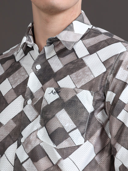 Crochet Digital Printed Shirts - 357/6