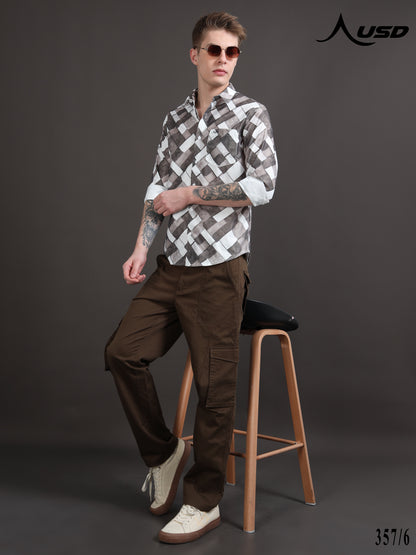 Crochet Digital Printed Shirts - 357/6