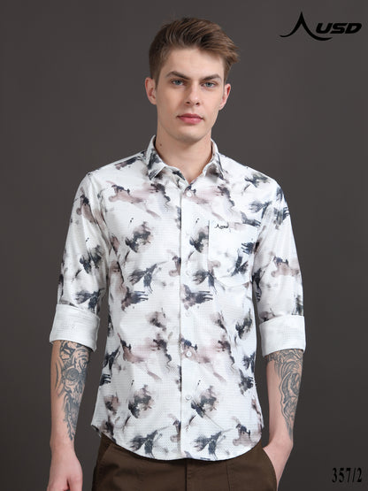 357/2-Crochet Digital Printed Shirts
