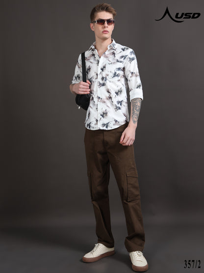357/2-Crochet Digital Printed Shirts