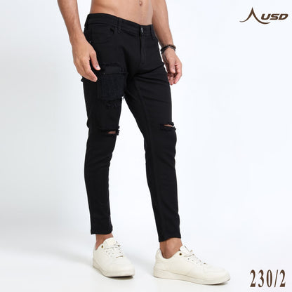 Ripped Ankle Fit Jeans Bold Streetwear-230/2