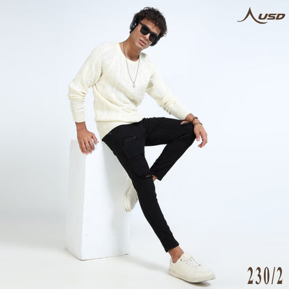 Ripped Ankle Fit Jeans Bold Streetwear-230/2