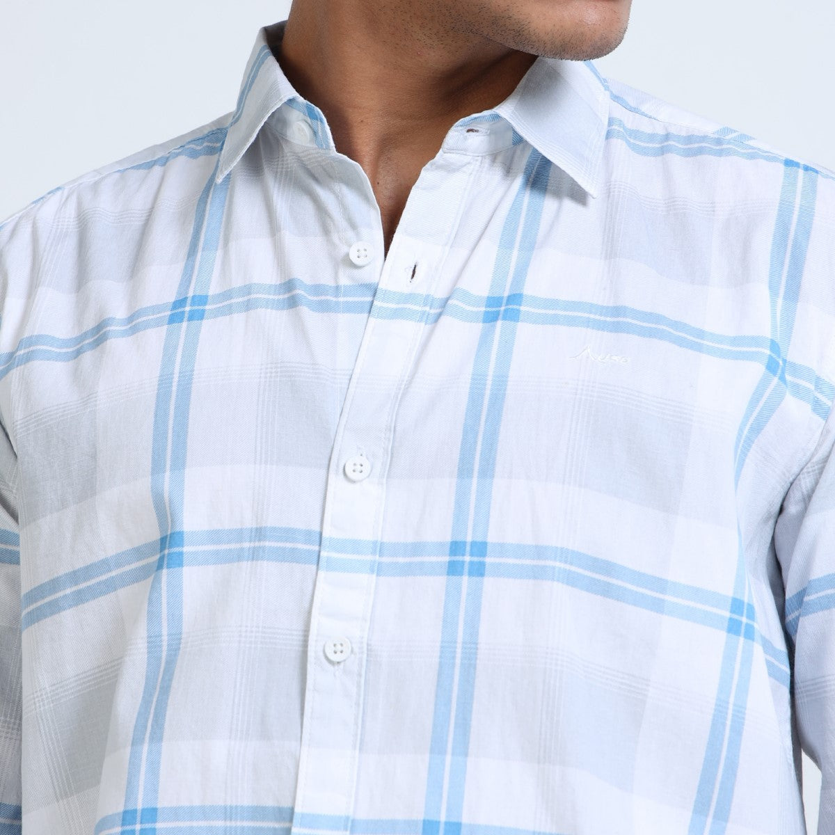 Twil Cotton Printed Chex Shirts - 339/1