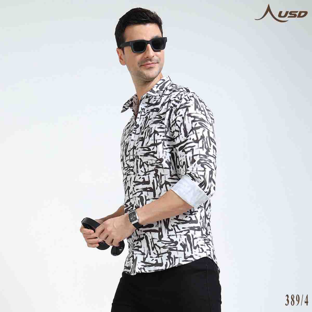 Premium Oxford Digital Printed Shirts-389/4